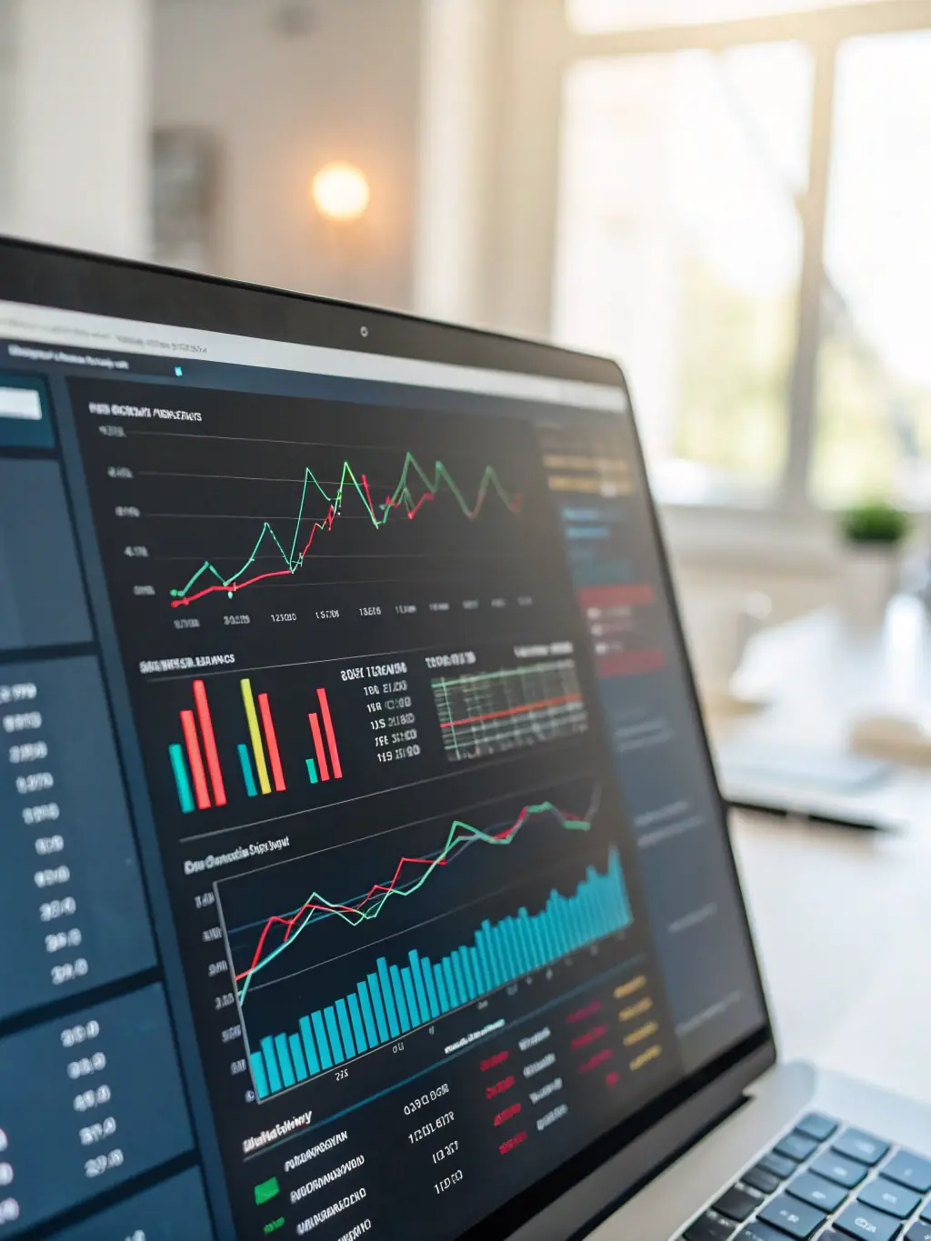 An image of a well-organized digital dashboard displaying financial data and key performance indicators, emphasizing clarity and control.