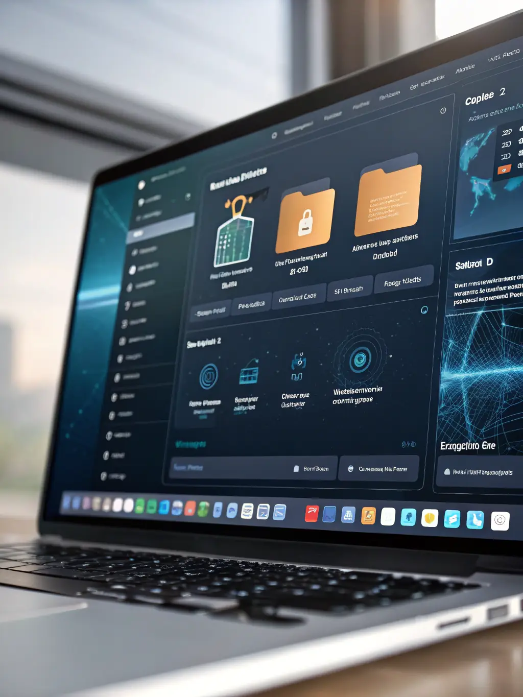 A visual representation of documents being securely stored and accessed through a digital management system, showcasing accessibility and security.